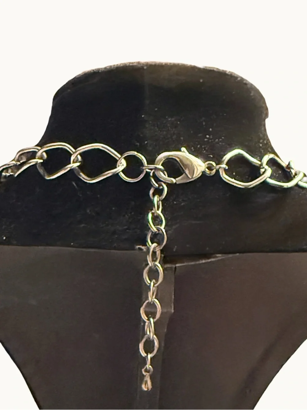 Double-Row Silver Necklace with Crystal Ball Charms
